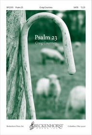 Psalm 23 SATB choral sheet music cover Thumbnail